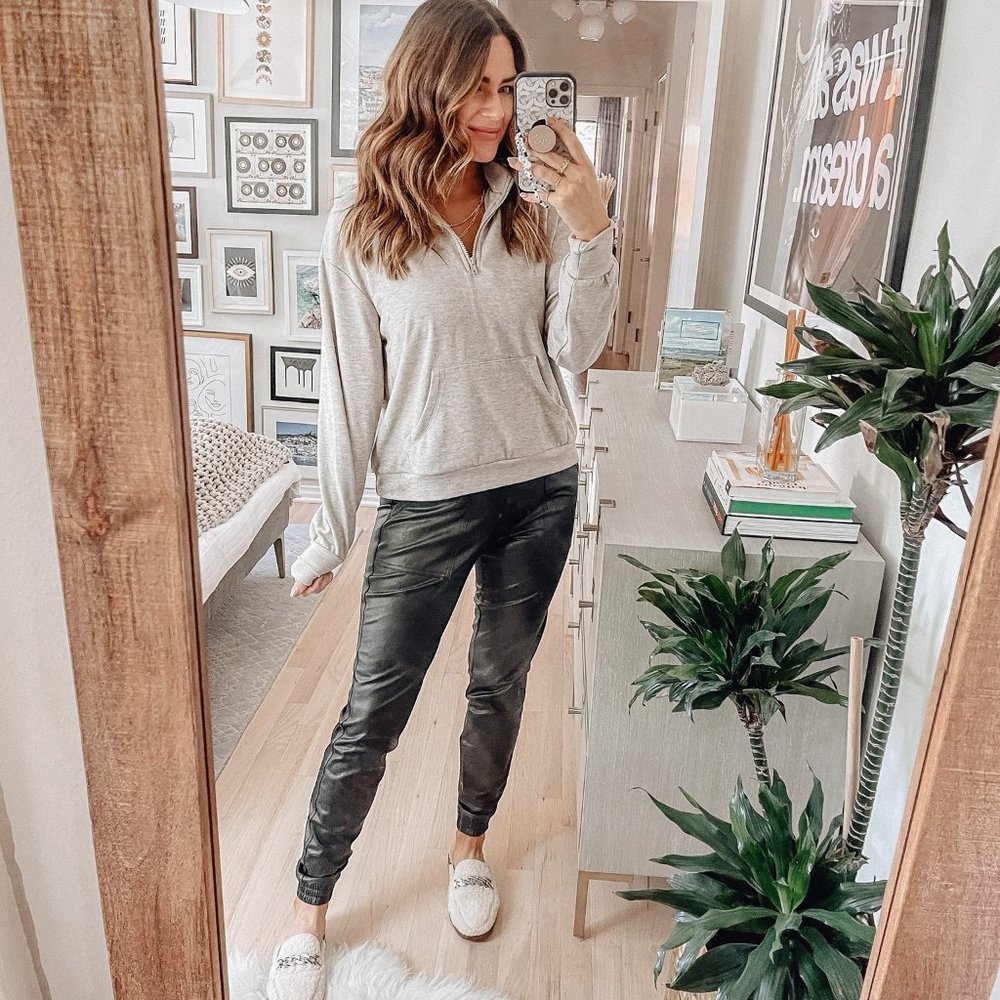 Spanx Leather Joggers 🤎